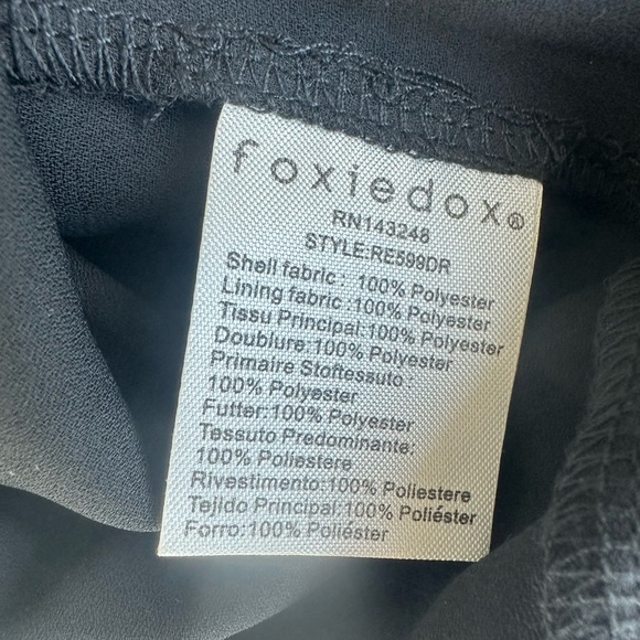 Foxiedox Babette Lace Babydoll Mini Dress Black Size S New with Tag - Picture 12 of 16